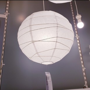 宜家 瑞格利 吊灯罩宣纸白色纸灯笼直径45厘米北欧简约家居灯饰