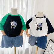 大花朵熊~儿童短袖，t恤男女童装，夏季2024宝宝半袖圆领洋气上衣