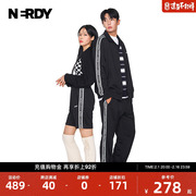 nerdy2023年秋季宽松休闲情侣，运动服套装女韩国潮牌外套上衣