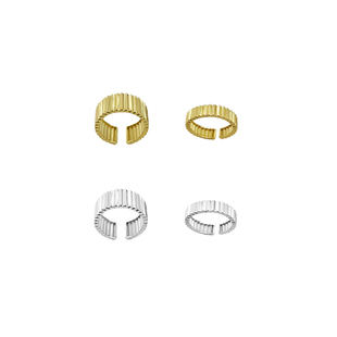 GGXR齿轮戒指 925银开口指环可调节 叠戴个性指环 对戒 2023