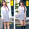 跨境日系学生服装韩国校服，小时代女色，白衬衫灰色百褶裙班服
