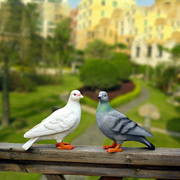 户外花园庭院装饰品创意树脂摆件，工艺品仿真鸟动物雕塑鸽子摆件