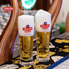 青岛啤酒博物馆原浆酒吧同款浮雕玻璃啤酒杯0.15l单只装