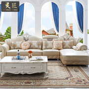 欧式皮艺沙发实木雕花小户型沙发，头层牛皮转角，沙发客厅奢华组合