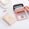 钱包女短款卡包一体包韩版时尚，可爱小清新学生折叠拉链零钱包
