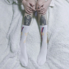 原创夏季薄款欧美街头纹身滑板中筒袜子男女运动个性潮复古棉长袜