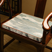 新中式椅垫乳胶防滑垫坐垫椅子凳子茶椅红木沙发垫办公室垫子冬季
