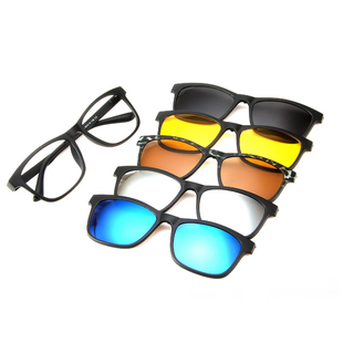 韩版磁吸套镜近视偏光太阳镜，夹片男女双层tr90眼镜框两用墨镜夹片