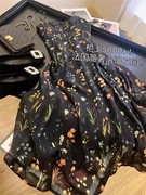 柜面5K+！法式篙奢浪漫花园V领收腰性感显瘦天丝碎花吊带连衣裙女