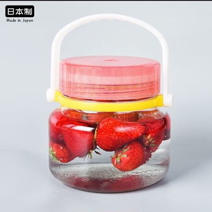 aderia日本进口青梅酒罐子密封罐泡菜酵素桶酿葡萄酒坛子玻璃瓶罐