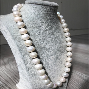 广西北海天然淡水珍珠项链直径8-9MM送妈妈珍珠母贝礼物