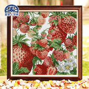 法国DMC十字绣 套件 专卖 客厅-丰收之草莓-SG036 精准印花