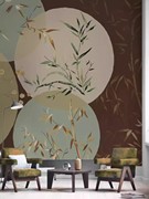 竹子新中式电视背景墙客厅卧室复古壁纸，大型定制壁画定制环保墙布