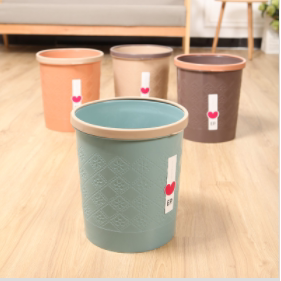 英派无盖厨房垃圾桶家用带压圈大号镂空纸篓厨房客厅卫生间卫生桶
