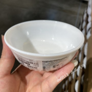 IKEA宜家国内 奥夫塔 饭碗小白碗钢化玻璃碗米饭碗11厘米