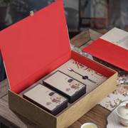 促普洱茶叶礼盒茶饼包装盒通用版福鼎白茶绿茶红茶铁盒23罐空盒厂
