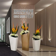 商场花钵玻璃钢花盆酒店，组合大花盆，美陈花器售楼部种植花箱花池