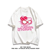 重磅纯棉日系可爱卡通Hello Kitty短袖T恤情侣夏季潮牌宽松上衣女