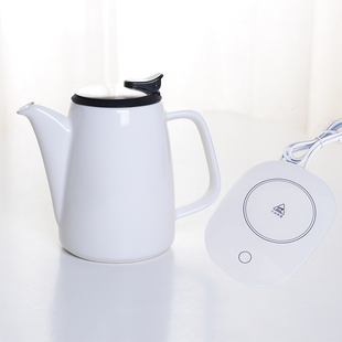陶瓷茶壶恒温手冲咖啡壶花草茶壶，凉水壶大容量防爆耐热家用泡茶器