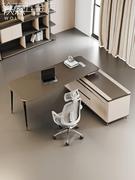 轻奢办公桌老板桌简约现代办公室，桌单人主管，经理桌椅组合高端家具