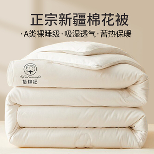 新疆棉花被纯棉被子春秋被冬被加厚保暖单人棉絮棉被被芯四季通用