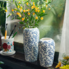 新中式复古青花瓷陶瓷花瓶客厅玄关插花瓶装饰品鲜花干花花器摆件