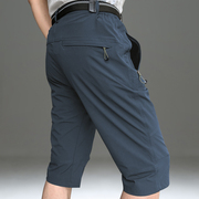 速干短裤男士夏季薄款透气休闲裤，宽松大码工装裤，男户外七分裤男裤