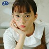 komehachi小清新眼镜架女板材，平光圆脸复古超轻素颜学生近视全框