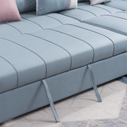 布艺沙发床客厅多功能两用科技，布大小户型贵妃转角储物折叠沙发床