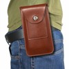 牛皮套挂腰包适用于苹果iphone12腰带手机包12promax穿皮带男袋薄