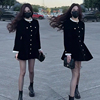 黑色气质优雅丝绒连衣裙女韩版洋气减龄冬季时尚高级感短裙潮