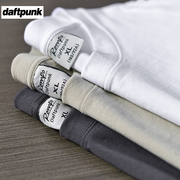 350g重磅纯棉短袖t恤男夏季精梳棉宽松纯色白色，不透点打底衫半袖