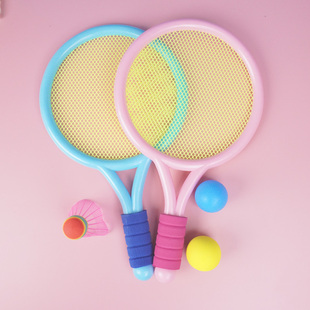 儿童羽毛球拍幼儿园3-6岁玩具男女，小孩宝宝户外运，动网球拍套装