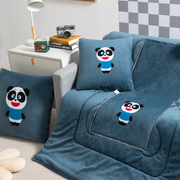熊猫加厚两用抱枕被子汽车办公室，午睡枕沙发，车载折叠靠垫被二合一