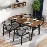 太师椅家用简约新中式餐厅椅子，仿古铁艺y椅茶椅，圈椅休闲桌椅组合