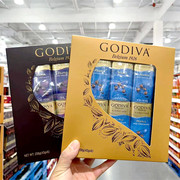 godiva歌帝梵高迪瓦手工黑巧克力，豆牛奶珍珠豆43g*6上海开市客购