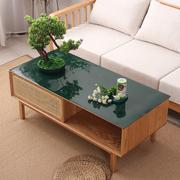 茶几桌布垫子tpu桌垫台布软玻璃磨砂，深蓝色墨绿色小清新现代简约