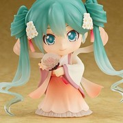 初音未来中秋明月饼539Q版粘土手办 国产祖国版动漫可动换脸人偶