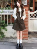 秋冬装搭配一整套韩剧穿搭小个子温柔学院风衬衫背带裙两件套装女