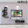 创意电视背景墙装饰架隔板墙上置物架，客厅造型架电视柜机顶盒架