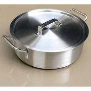 加厚矮铝锅火锅用锅双耳，铝汤锅不易粘底汤锅，商用锅大锅油炸锅