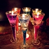 婚礼派对浪漫果冻透明蜡烛情人，节烛光晚餐厅，酒店布置摆件生日蜡烛