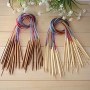 毛衣针编织工具全套装竹针织，毛衣针打毛线，针棒针长短直针环形针