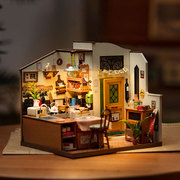 若态若来幸福厨房diy小屋手工，小房子模型木质拼装玩具儿童礼物女