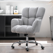北欧电脑椅家用久坐舒适办公升降布艺靠背懒人沙发书桌书房卧室凳