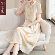 中年女装连衣裙新中式衣服40岁年轻妈妈夏装裙子两件套装2023