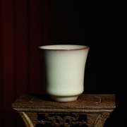 龙泉青瓷茶杯单杯王文御黄猪油，冻哥窑瓷杯品茗杯陶瓷茶盏