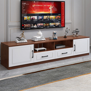 实木电视柜现代简约客厅，家用储物柜小户型边柜组合地柜卧室收纳柜