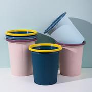 北欧家居带压圈垃圾桶干湿垃圾分类垃圾桶家用厨房无盖杂物收纳桶