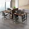 四人位办公桌员工位办公室桌椅组合简约现代职员桌椅简易电脑桌子